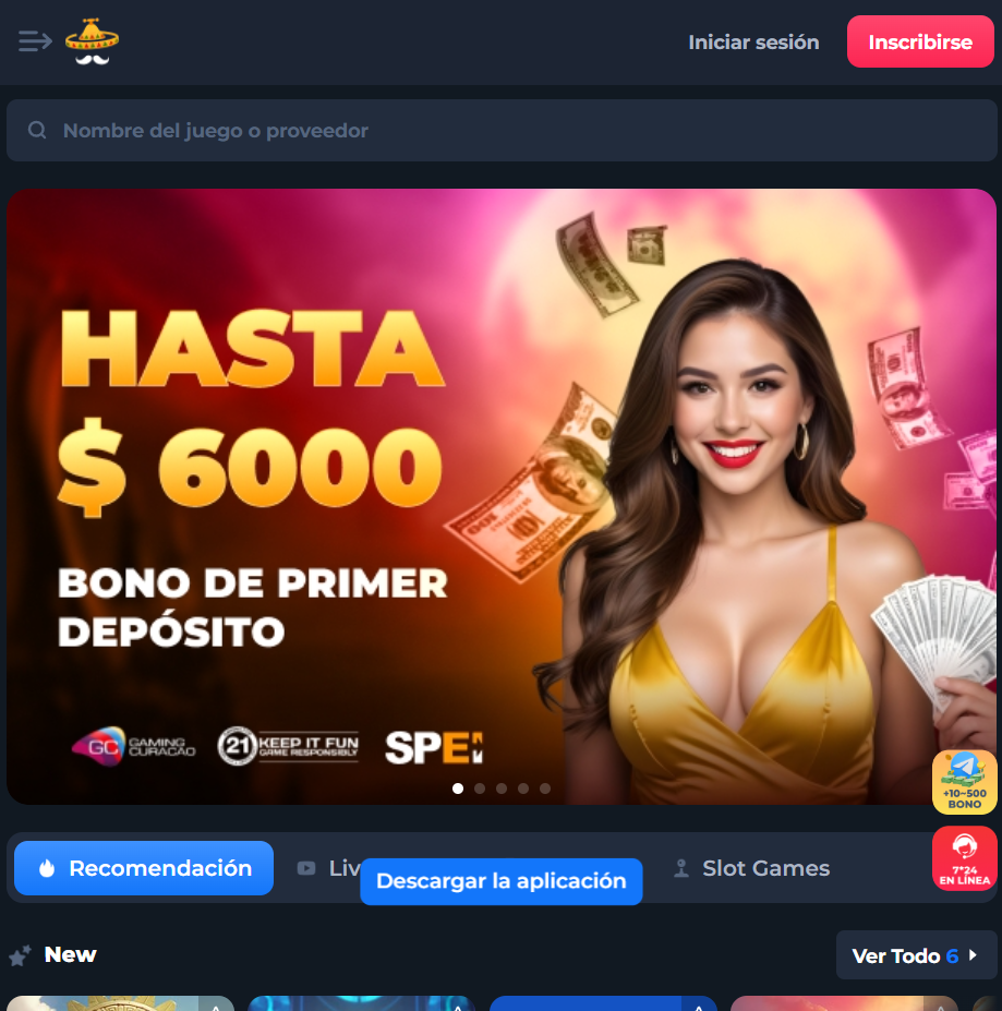 Descarga de la app MexLucky Casino en México
