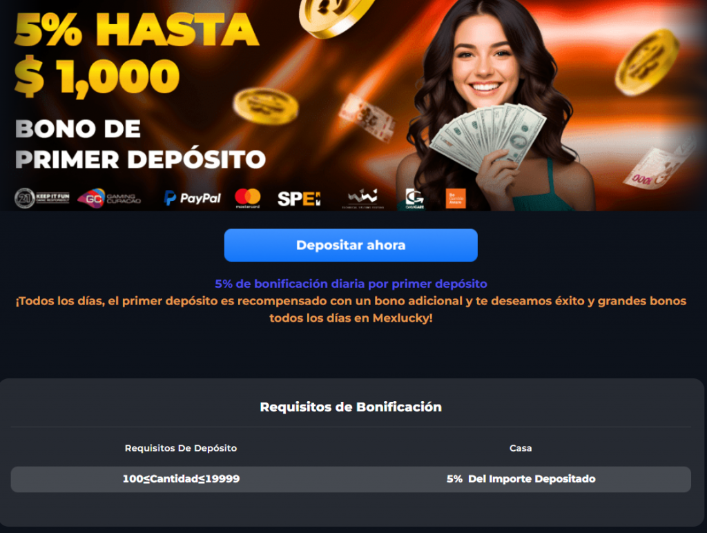 Promociones semanales en MexLucky Casino México