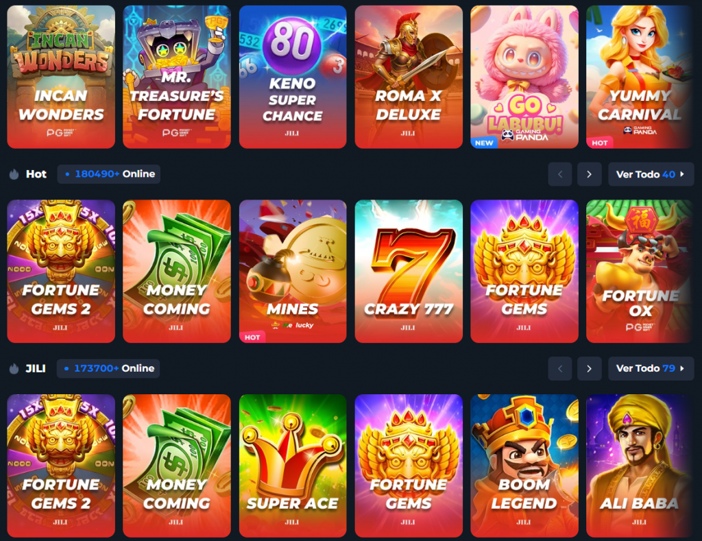 Juegos exclusivos en MexLucky Casino desde México